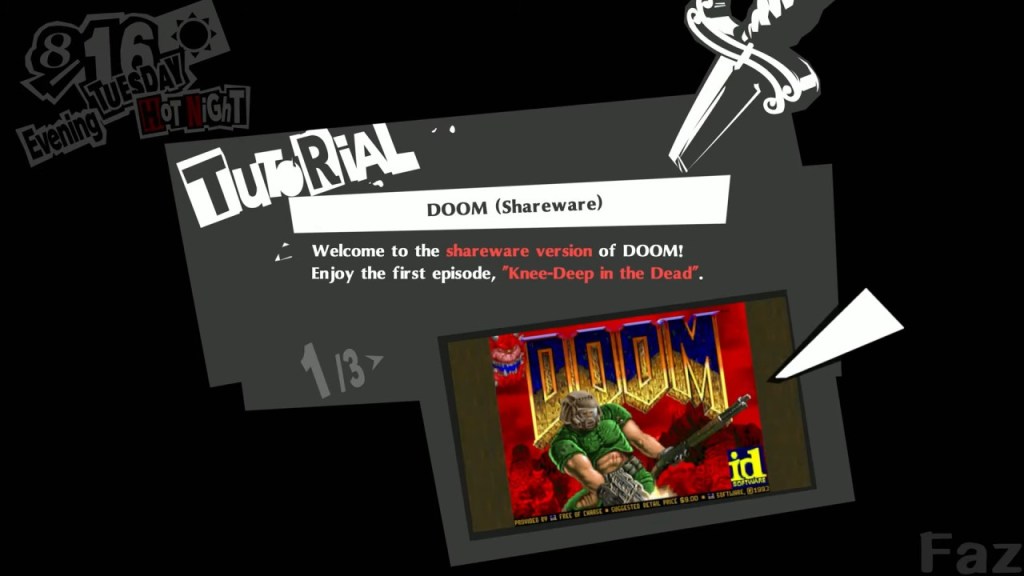 Berkat Modder, DOOM Klasik Kini Bisa Dimainkan di Persona 5&nbsp;Royal