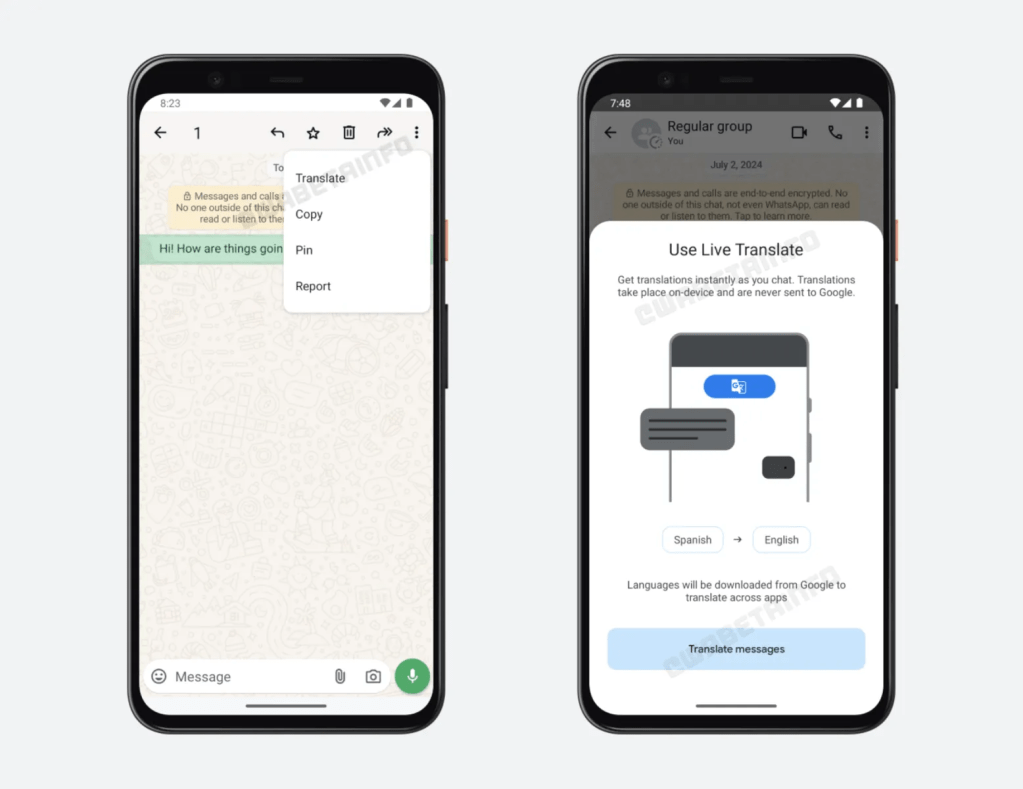 WhatsApp Bakal Integrasikan Google Translate